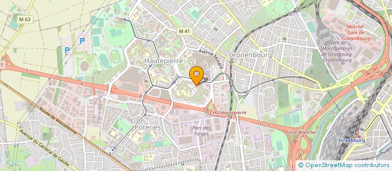 localisation de l'entreprise ASSOC MOUVEM FAMILIAL ALSAC HAUTEPIERRE à STRASBOURG