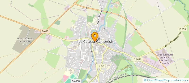 localisation de l'entreprise ASSOC MUSEE MATISSE  LE CATEAU CAMBRESIS