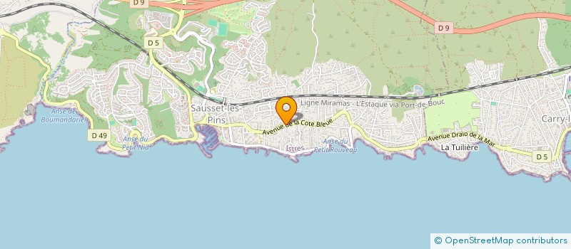 localisation de l'entreprise ASSOC MUSICALE DE SAUSSET LES PINS à SAUSSET-LES-PINS