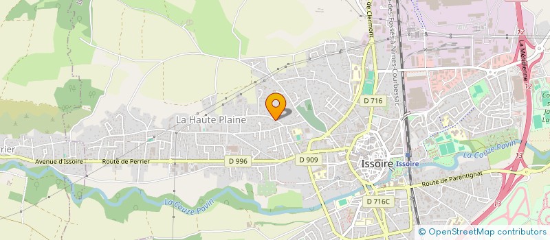 localisation de l'entreprise ASSOC MUSIQUE EN MONTAGNE  ISSOIRE