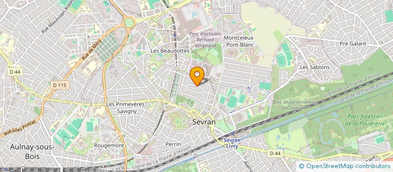 localisation de l'entreprise ASSOC MUSIQUE ET CHOEURS A SEVRAN à SEVRAN