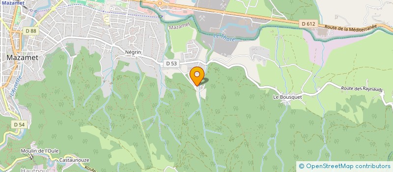 localisation de l'entreprise ASSOC MUSULMANE ET CULTURELLE MOSQUEE EL FETH  MAZAMET