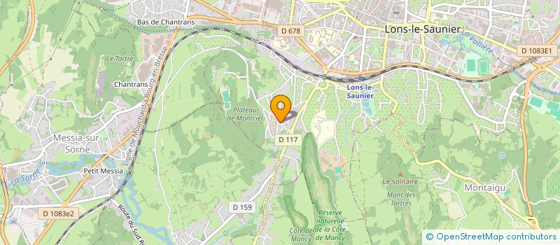 localisation de l'entreprise ASSOC MUTUELLE SOCIALE DU PERS DU SIDEC à LONS-LE-SAUNIER