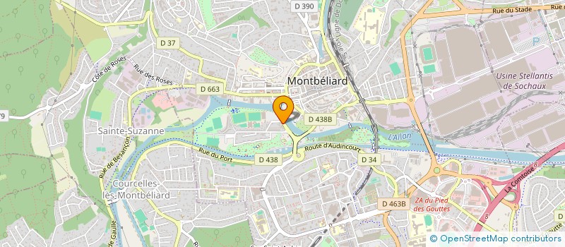 localisation de l'entreprise ASSOC. MYCOLOGIQUE PAYS MONTBELIARD  MONTBELIARD