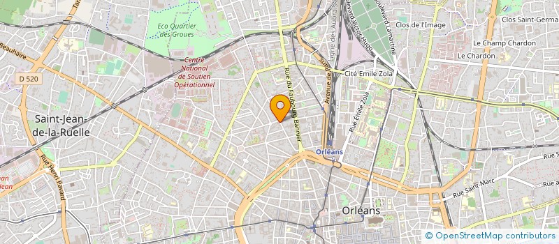 localisation de l'entreprise ASSOC NAT PERSON HANDICAP ET FAMILLE à ORLEANS