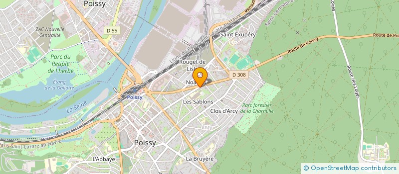 localisation de l'entreprise ASSOC NATION DE GESTION TUTELAIRE 78  POISSY