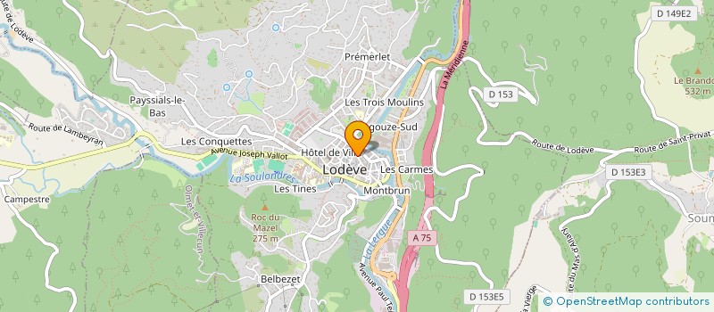 localisation de l'entreprise ASSOC NATIONALE CULTURELLE à LODEVE