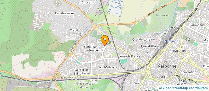 localisation de l'entreprise ASSOC NATIONALE DES HARKIS DE FRANCE  NARBONNE