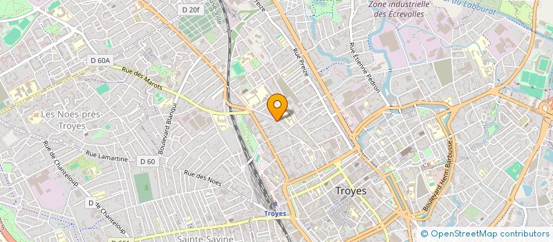 localisation de l'entreprise ASSOC NATIONALE DEVELOP DE L'ART SACRE  TROYES