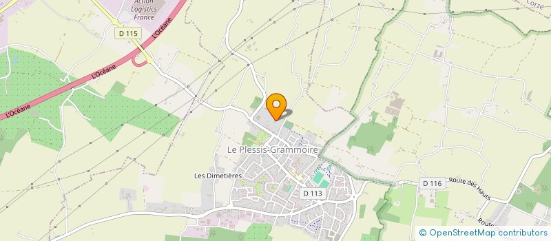 localisation de l'entreprise ASSOC NATIONALE ENTREPRISES EN PERIL  PLESSIS-GRAMMOIRE (LE)