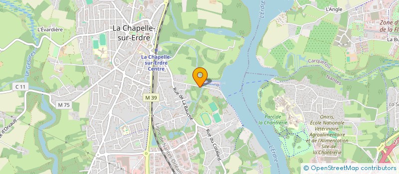 localisation de l'entreprise ASSOC NAUTIQUE DE LA CHAPELLE SUR ERDRE  CHAPELLE-SUR-ERDRE (LA)