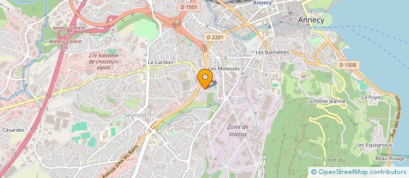 localisation de l'entreprise ASSOC NENUPHAR CTRE ENSEIGNEMENT ANNECY à ANNECY