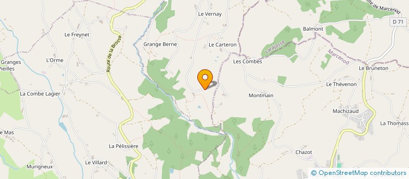 localisation de l'entreprise ASSOC NYMPHEA D'OR  CHATELUS