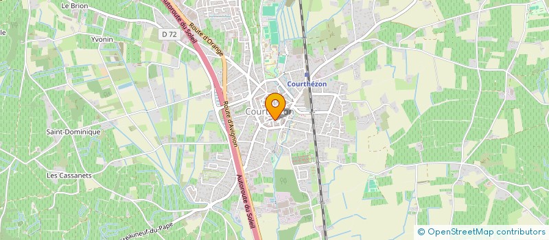 localisation de l'entreprise ASSOC OEUVRES CATHOLIQUES COURTHEZON  COURTHEZON