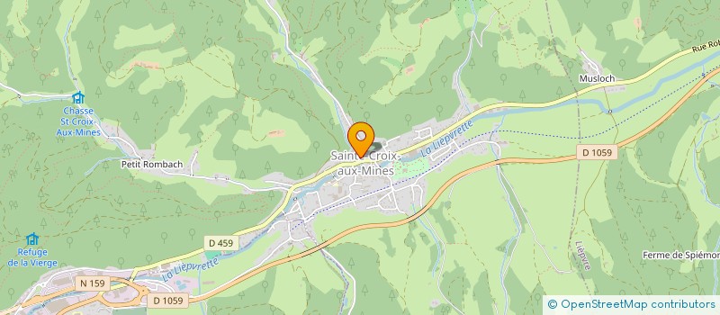 localisation de l'entreprise ASSOC OEUVRES SCOLAIRES VAL DE LIEPVRE  SAINTE-CROIX-AUX-MINES