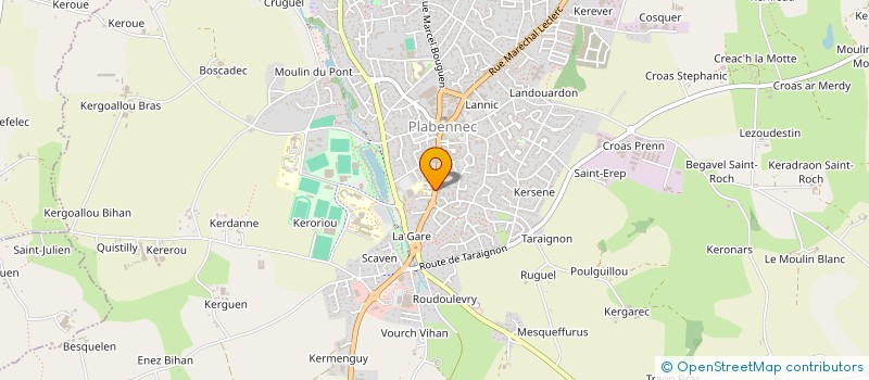 localisation de l'entreprise ASSOC OGEC SAINTE ANNE à PLABENNEC