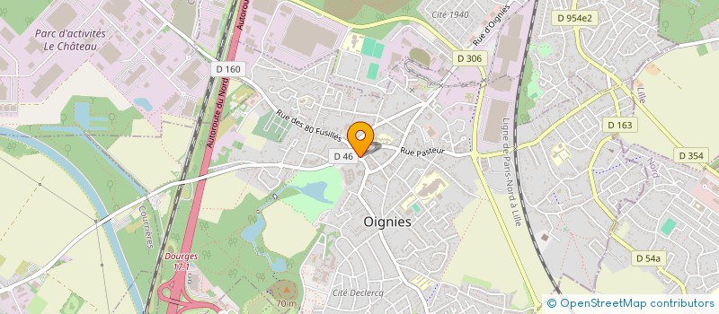localisation de l'entreprise ASSOC OIGNINOISE POUR L INSERTION à OIGNIES