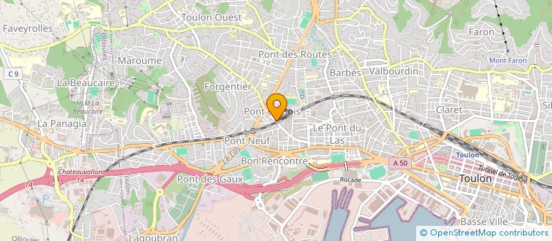 localisation de l'entreprise ASSOC OLBIA VAR APPARTEMENT  TOULON