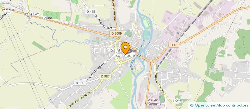 localisation de l'entreprise ASSOC ORCHESTRE D ACCORDEON  SAINT-POURCAIN-SUR-SIOULE