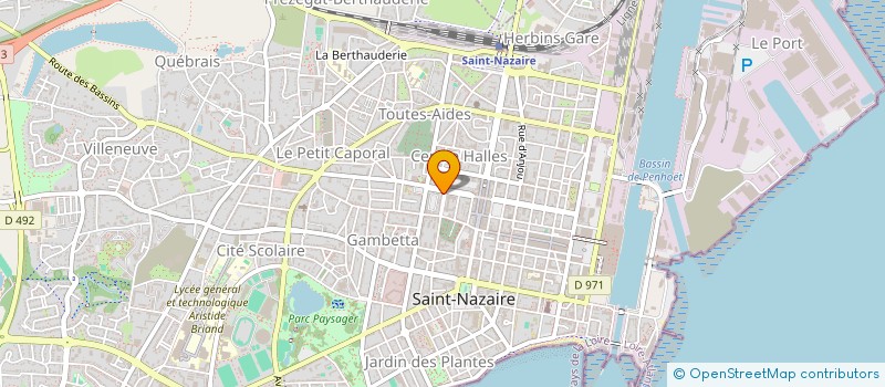 localisation de l'entreprise ASSOC ORGANI COMMER ENTRE ARTISANAT NAZA  SAINT-NAZAIRE