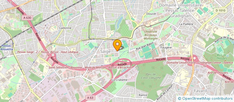 localisation de l'entreprise ASSOC ORIENT'ON SOLEIL à PESSAC