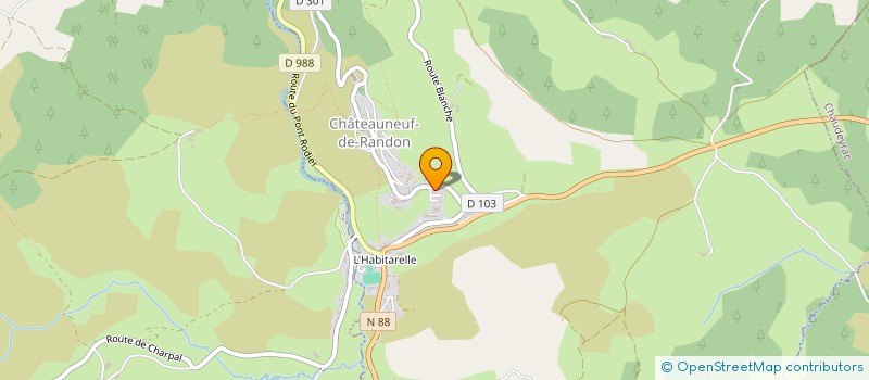 localisation de l'entreprise ASSOC P TITS MOMES à CHATEAUNEUF-DE-RANDON