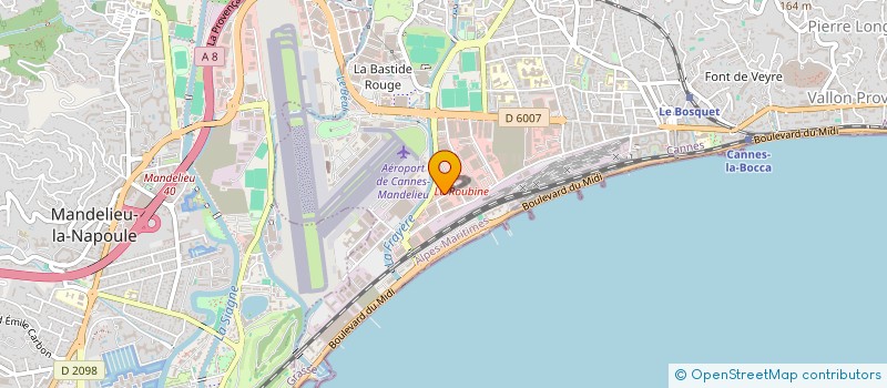 localisation de l'entreprise ASSOC PARCOURS DE FEMMES à CANNES