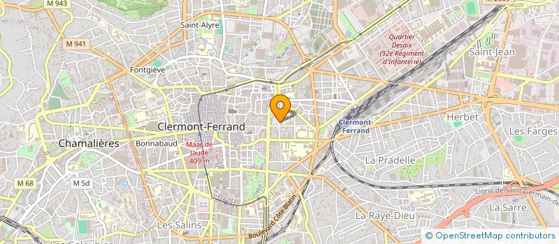 localisation de l'entreprise ASSOC PARENT D'ELEVES ECOLE MASSILLON  CLERMONT-FERRAND