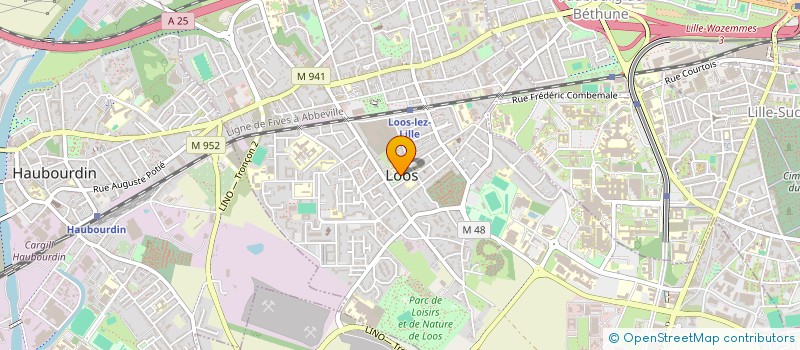 localisation de l'entreprise ASSOC PARENT ELEVE ECOLE CURIE  LOOS