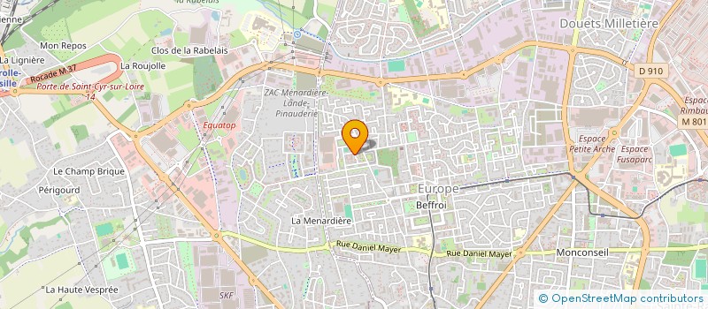 localisation de l'entreprise ASSOC PARENT ELEVES à TOURS