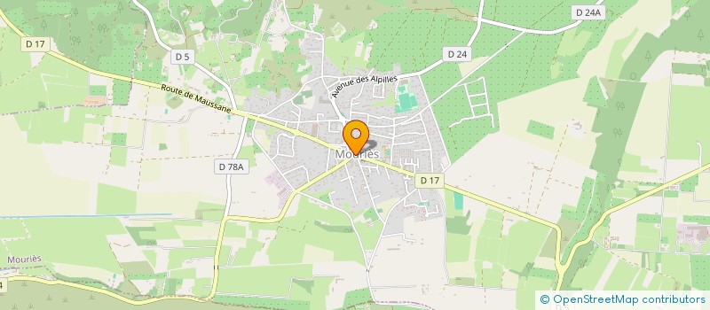 localisation de l'entreprise ASSOC PARENTS D ELEVE ET A I L  MOURIES