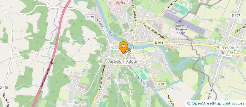 localisation de l'entreprise ASSOC PARENTS D ELEVES CANTINE à AIRE-SUR-L'ADOUR
