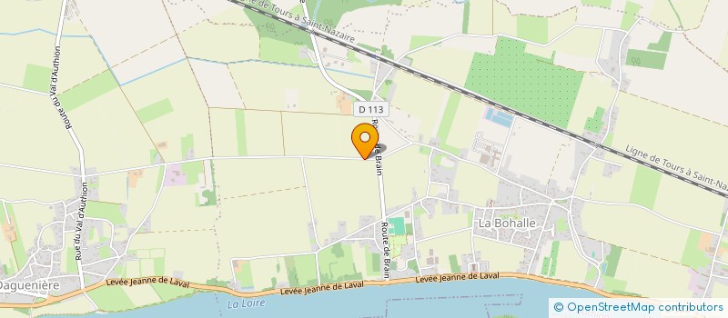 localisation de l'entreprise ASSOC PARENTS D ELEVES DAGUENIERE  LOIRE-AUTHION