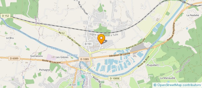 localisation de l'entreprise ASSOC PARENTS D ELEVES NOAILLES  NOAILLES