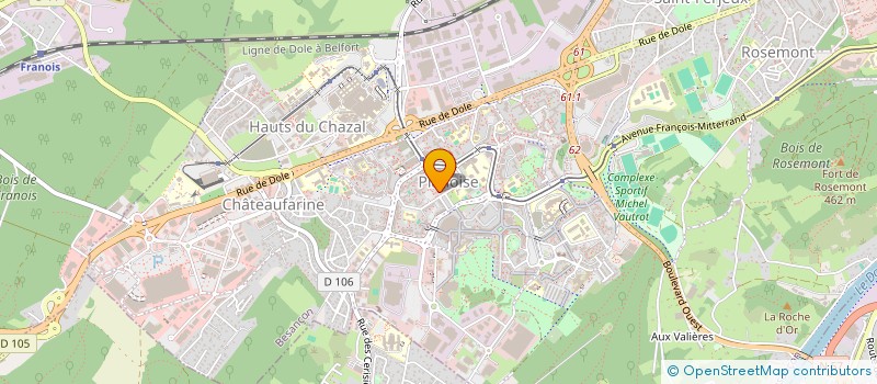 localisation de l'entreprise ASSOC PARENTS D ELEVES TURCS BESANCON ET ENVIRONS  BESANCON