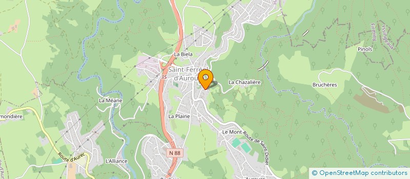 localisation de l'entreprise ASSOC PARENTS ELEVES à SAINT FERREOL D'AUROURE