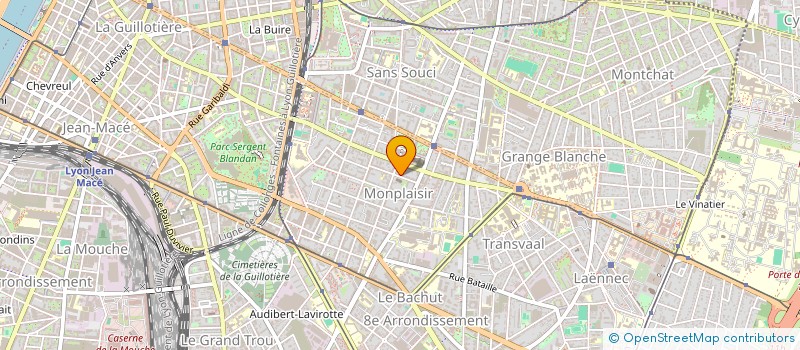 localisation de l'entreprise ASSOC PARENTS ELEVES CANTINE à LYON