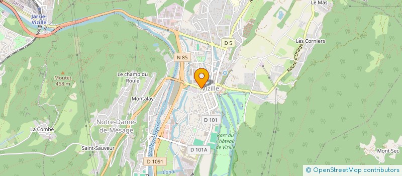 localisation de l'entreprise ASSOC PARENTS ELEVES CORNEC à VIZILLE