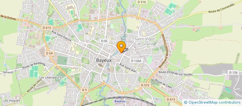 localisation de l'entreprise ASSOC PARENTS ELEVES ECOLE MONT PHAUNUS  BAYEUX