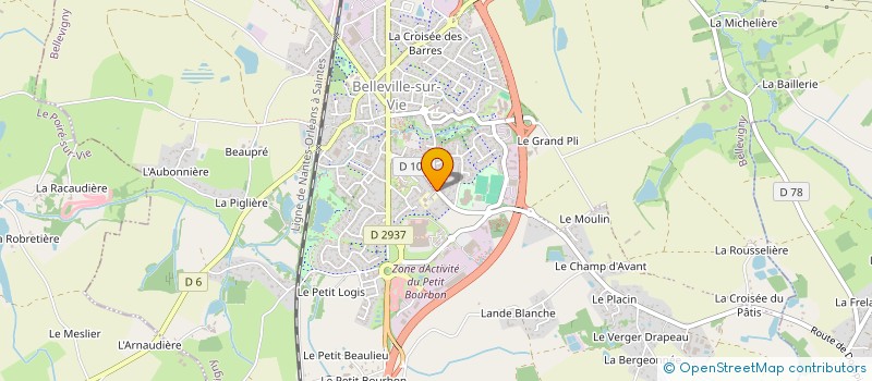 localisation de l'entreprise ASSOC PARENTS ELEVES ECOLE PRIVEE MIXTE BELLEVILLE SUR VIE à BELLEVIGNY