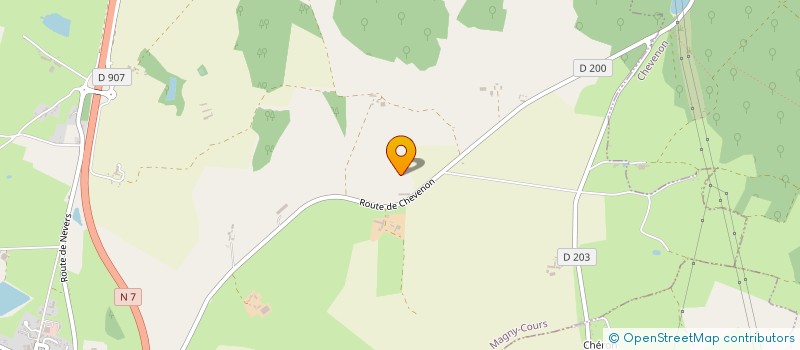 localisation de l'entreprise ASSOC PARENTS ELEVES ECOLE ST VINCENT  MAGNY-COURS