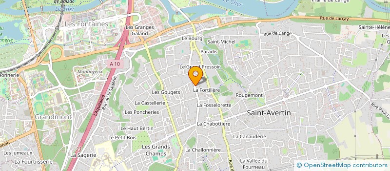 localisation de l'entreprise ASSOC PARENTS ELEVES F C P E à SAINT-AVERTIN