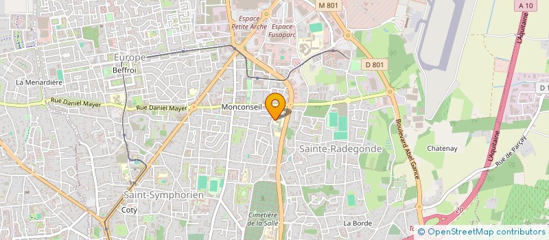 localisation de l'entreprise ASSOC PARENTS ELEVES JEAN DE LA FONTAINE à TOURS