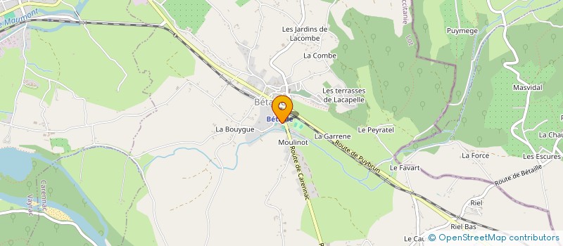 localisation de l'entreprise ASSOC PARENTS ELEVES RPI  SAINT-MICHEL-DE-BANNIERES