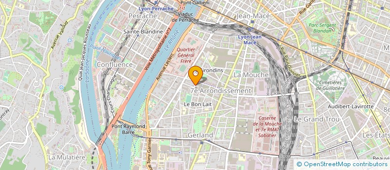 localisation de l'entreprise ASSOC PAROIS ST ANTOINE DE GERLAND  LYON