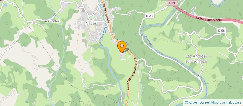 localisation de l'entreprise ASSOC PAROISSIAL NAVES ET COMMUN RATTACH  NAVES