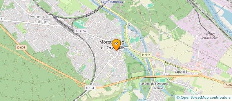 localisation de l'entreprise ASSOC PAROISSIALE DE MORET ET VENEUX  MORET-LOING-ET-ORVANNE