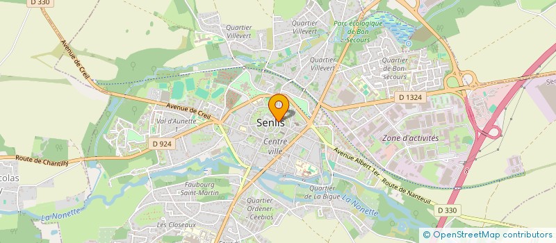 localisation de l'entreprise ASSOC PAROISSIALE POUR LA CATACHESE  SENLIS