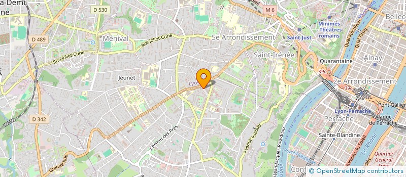 localisation de l'entreprise ASSOC PAROISSIALE ST LUC  SAINTE FOY LES LYON