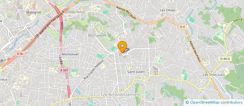 localisation de l'entreprise ASSOC PASSAGES à MARSEILLE 12EME